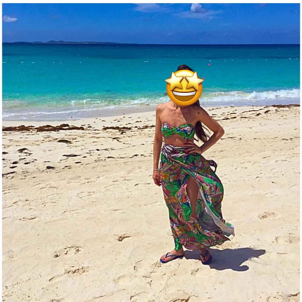 BLUEMAN - Beachwear From Brazil - Swimwear Maxi Wrap Skirt Coverup- Size S